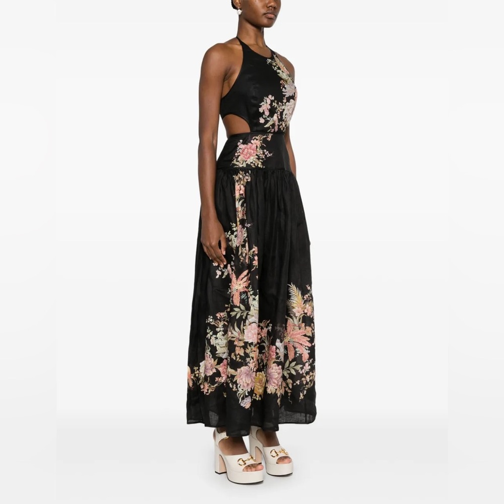 Zimmermann Tallow Halter Dress Sz 0